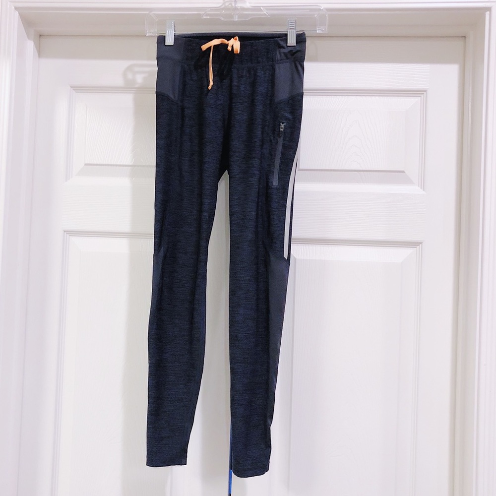 H&M Sport Dark Gray Leggings with Zippers